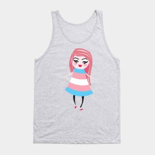 Transgender pride flag Tank Top